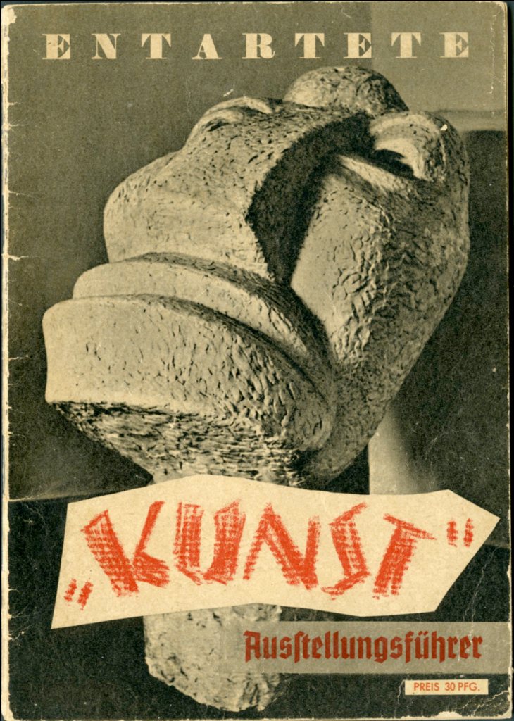 Entartete Kunst exhibition guide, front cover (1937)