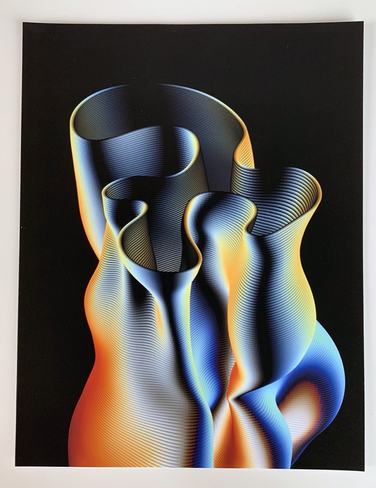 Extruded Blob #1 (from the Daily Sketches Series) by Zach Lieberman, Spalter collection