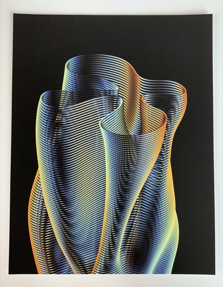 Extruded Blob #2 (from the Daily Sketches Series) by Zach Lieberman, Spalter collection