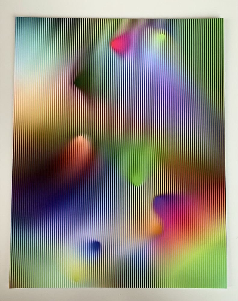 Cone Gradients with Stripes #1 (from the Daily Sketches Series) by Zach Lieberman, Spalter collection