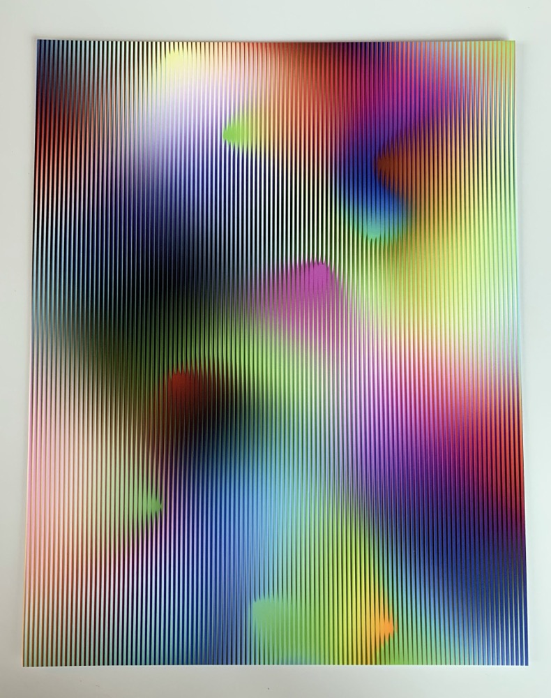 Cone Gradients with Stripes #2 (from the Daily Sketches Series) by Zach Lieberman, Spalter collection
