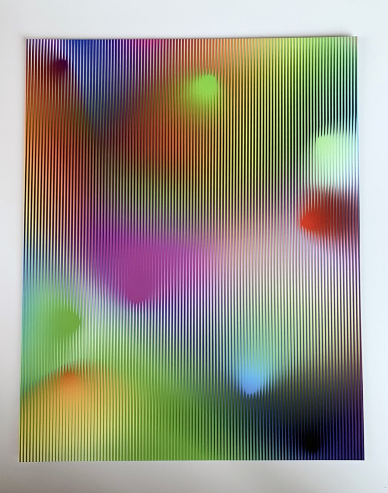 Cone Gradients with Stripes #3 (from the Daily Sketches Series) by Zach Lieberman, Spalter collection