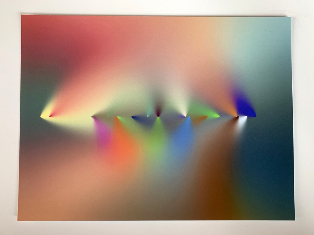Cone Gradients #2 (from the Daily Sketches Series) by Zach Lieberman, Spalter collection