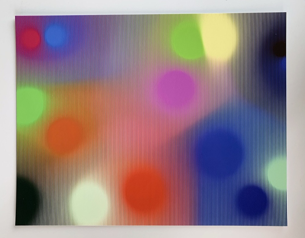 Dot Gradients with Stripes (from the Daily Sketches Series) by Zach Lieberman, Spalter collection