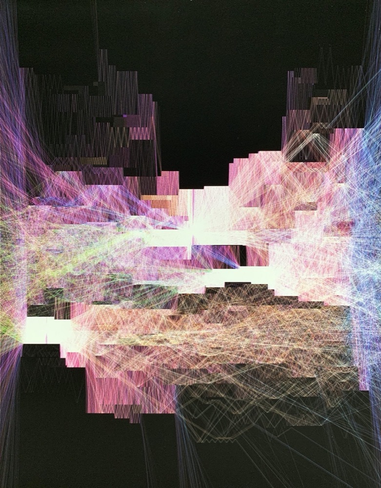 Reflect Straight #2 (from the Daily Sketches Series) by Zach Lieberman, Spalter collection
