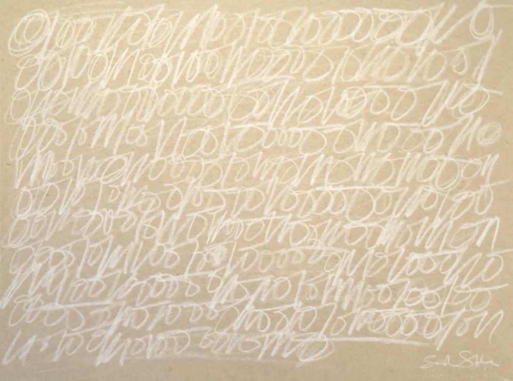 Cursive Binary: My Brain has Crawled Halfway to my Heart by Sasha Stiles, Spalter collection